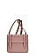 CLASSIC TEXTURED PU LEATHER CROSSBODY SATCHEL  JYBGA-81309