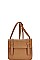 CLASSIC TEXTURED PU LEATHER CROSSBODY SATCHEL  JYBGA-81309