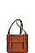 CLASSIC TEXTURED PU LEATHER CROSSBODY SATCHEL  JYBGA-81309