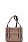 CLASSIC TEXTURED PU LEATHER CROSSBODY SATCHEL  JYBGA-81309