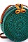Modern Trendy Natural Straw Woven Circle Bag