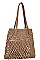 2IN1 MODERN STRING WOVEN TOTE BAG