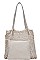 2IN1 MODERN STRING WOVEN TOTE BAG