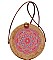 ORIGINAL WOODEN INDIA PATTERN ROUND CROSSOBODY BAG JYBGA-82636