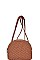 STYLISH WOVEN FRONT SHOULDER CROSS BODY BAG