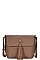DESIGNER INSPIRED TASSEL ACCENT CROSS BODY BAG