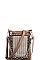 STYLISH RHINESTONE AND STUDDED CROSSBODY BAG WITH TWO STRAPS