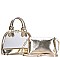 STYLISH 2 IN 1 TRANSPARENT DOMED SATCHEL BAG JYBGS-5799