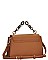 STYLISH SMOOTH PU LEATHER FASHION CHAIN TOP HANDLE CROSSBODY SLING BAG JYBGS-59118