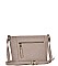 FASHION FRONT ZIP STYLISH SMOOTH PU LEATHER FASHION CROSSBODY SLING BAG  JYBGS-7917