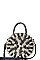 DESIGNER FASHION STRAW WOVEN CIRCLE CROSSBODY BAG