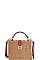 STRUCTURED CROC CROSS BODY BAG