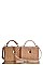 STRUCTURED CROC CROSS BODY BAG