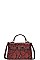 HOT TRENDY PYTHON SKIN TEXTURED MINI SATCHEL WITH LONG STRAP
