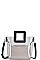 2IN1 TRANSPARENT SATCHEL WITH LONG STRAP