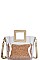 2IN1 TRANSPARENT SATCHEL WITH LONG STRAP