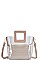 2IN1 TRANSPARENT SATCHEL WITH LONG STRAP
