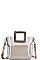 2IN1 TRANSPARENT SATCHEL WITH LONG STRAP