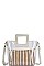 2IN1 TRANSPARENT SATCHEL WITH LONG STRAP