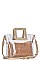 2IN1 TRANSPARENT SATCHEL WITH LONG STRAP