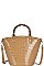 GLOSSY SNAKE PATTERN TOTE BAG WITH LONG STRAP