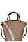 GLOSSY SNAKE PATTERN TOTE BAG WITH LONG STRAP