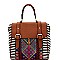 MMS Aztec & Stripe Print Convertible Backpack MH-BGS15730