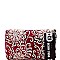 BGS2573-LP Sequin Embellished Fold-Over Antique Embroidered Velvet Clutch