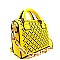 Laser-cut Petite Small Size Satchel Cross Body