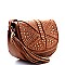 BGS46458-LP Studded Flap Round Cross Body