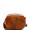 TASSEL PATCHWORK MMS LEATHER SUEDE CROSS BODY CAMERA BAG