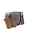 TASSEL PATCHWORK MMS LEATHER SUEDE CROSS BODY CAMERA BAG