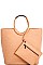 CHIC DESIGNER FASHION TOTE WITH COIN PURSE JYBGT-48451