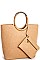 CHIC DESIGNER FASHION TOTE WITH COIN PURSE JYBGT-48451
