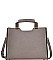 CLASSY SMOOTH TEXTURED PU LEATHER LONG STRAP SATCHEL JYBGT-48958-1