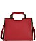 CLASSY SMOOTH TEXTURED PU LEATHER LONG STRAP SATCHEL JYBGT-48958-1