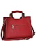 CLASSY SMOOTH TEXTURED PU LEATHER LONG STRAP SATCHEL JYBGT-48958-1