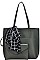 2in1 STYLISH SCARFED TOTE WITH PURSE JYBGT-48969