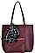 2in1 STYLISH SCARFED TOTE WITH PURSE JYBGT-48969