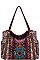 STYLISH VEGAN LEATHER AZTEC STRIPED CHIC TOTE BAG JYBGT-77470