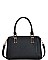 CLASSY SMOOTH TEXTURED PU LEATHER STYLISH SATCHEL JYBGT-81070