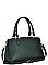 CLASSY SMOOTH TEXTURED PU LEATHER STYLISH SATCHEL JYBGT-81070