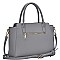 STYLISH PU LEATHER MODERN CHIC SATCHEL WITH LONG STRAP  JYBGT-81073