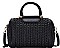 DESIGNER CHIC TEXTURED BOSTON BAG WITH LONG STRAP