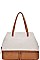 CHIC MODERN TWO-TONE SATCHEL BAG JYBGT-81947