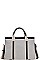 MODERN TWO TONE COLOR SATCHEL WITH LONG STRAP