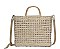 CHIC STRAW DESIGN HANDLE TOTE BAG
