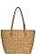 CORK TEXTURED FASHION PATTERN SHOPPER BAG