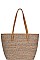CORK TEXTURED FASHION PATTERN SHOPPER BAG