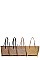 CORK TEXTURED FASHION PATTERN SHOPPER BAG